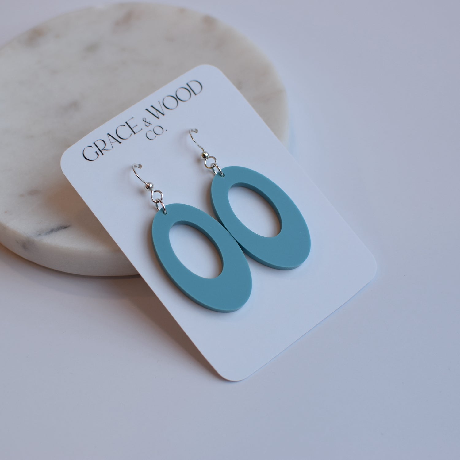Standard Acrylic Open Oval- Multiple Color Options
